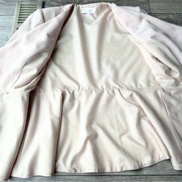 Vintage Blue Bird B.B. Couture Pink Peplum Hem  Blazer - Picture 11 of 16